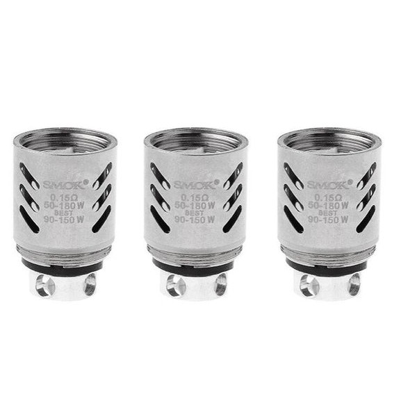 3PCS-PACK SMOK TFV8 V8-Q4 Quadruple Coil (5.0T) 0.15 Ohm