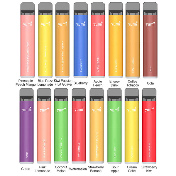 YUMI Bar 1500 Puffs 50mg Disposable Kit 850mAh