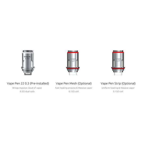 SMOK VAPE PEN 22 0.3 Ohm Replacement Coil 5PCS-PACK