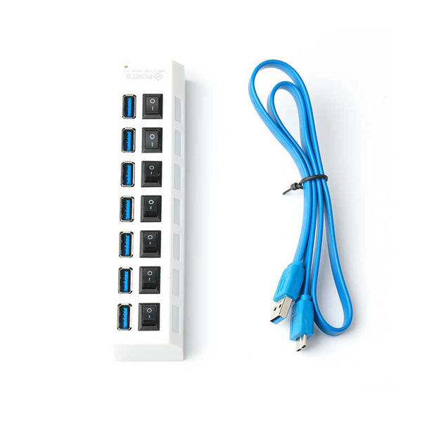 7 Port High SuperSpeed Adapter USB 3.0 Hub