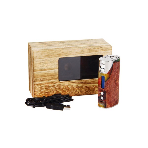 Arctic Dolphin Arthur 80W TC Stabilized Wood Box Mod