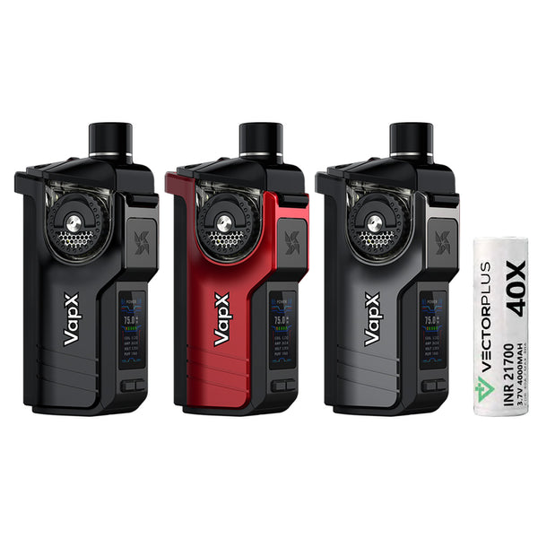 VapX Geyser 100W Pod Kit 4000mAh with 21700 Battery