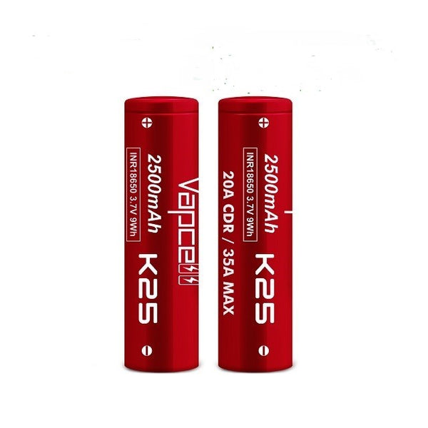 Vapcell K25 3.7V 35A 18650 Battery