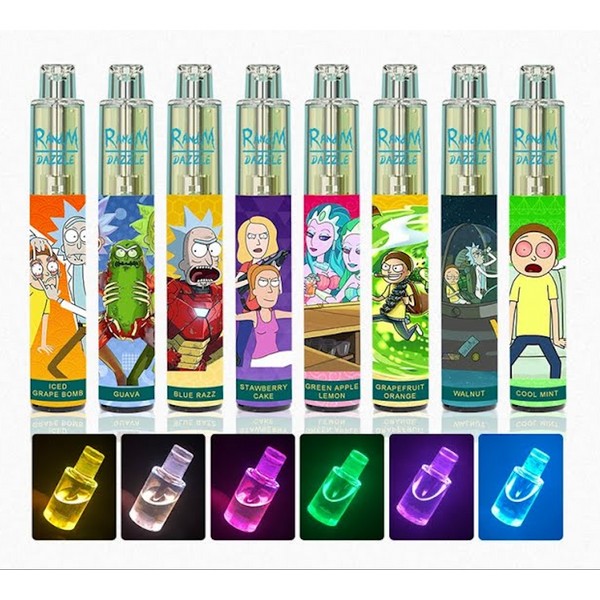 RandM DAZZLE 2000puffs Disposable with RGB Lights 650mAh