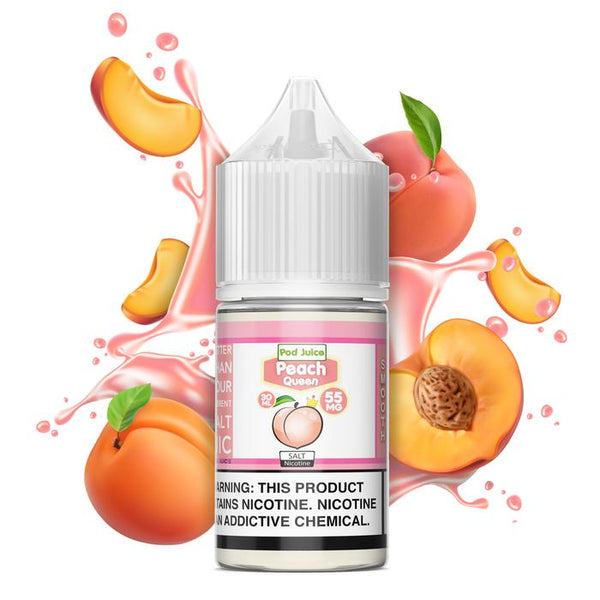 Pod Juice Salts Series Peach Queen E-juice 30ml(U.S.A. Warehouse (Only ship to USA))