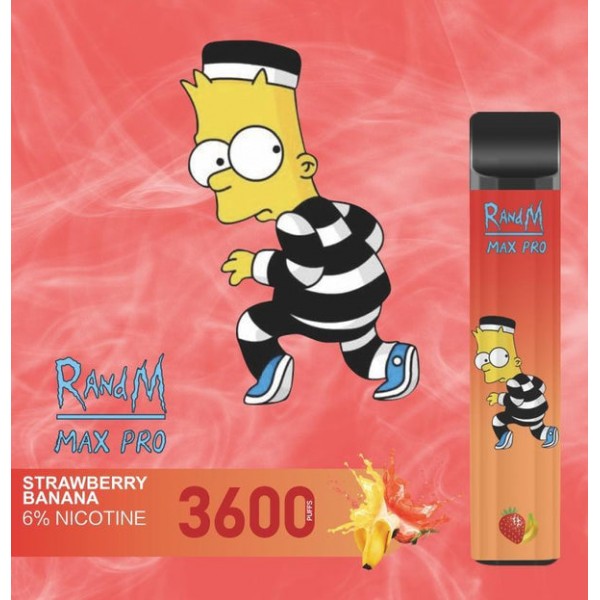 RandM Max Pro Cartoon Style 3600puffs Disposable 1100mAh Rechargeable