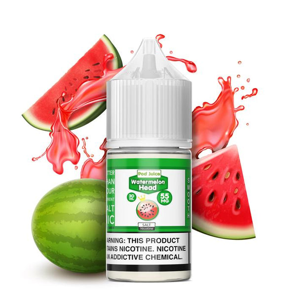 Pod Juice Salts Watermelon Head E-juice 30ml(U.S.A. Warehouse (Only ship to USA))